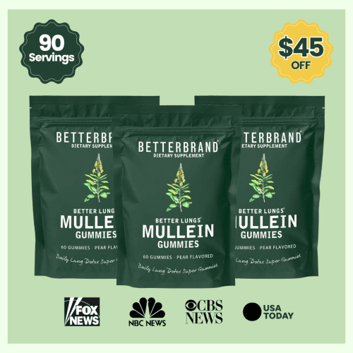 BetterLungs® Mullein Gummies - 90 Servings - Betterbrand